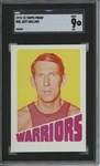 1972 Topps #85 Jeff Mullins 9 card progressive proof.